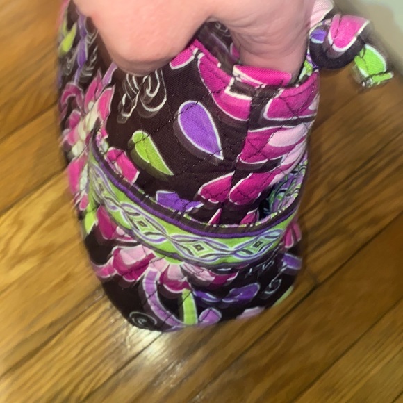 Authentic Vera Bradley Handbag And Matching Wallet in Purple Punch - Picture 7 of 17